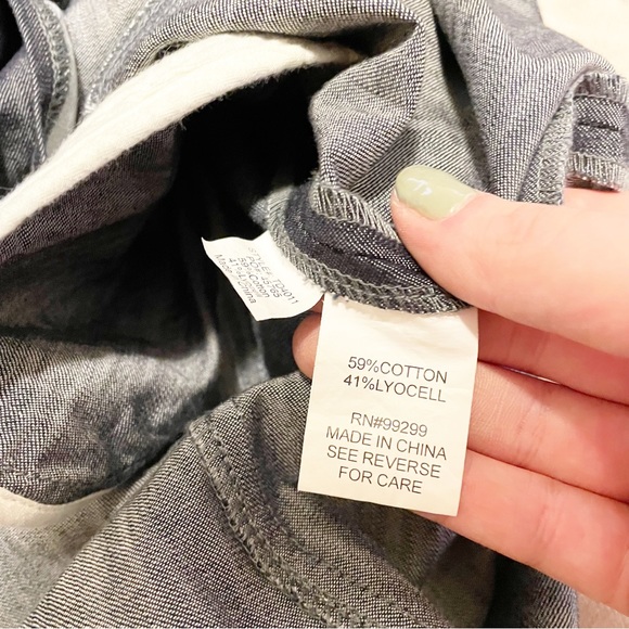 Level 99 Dark Wash Denim Trench Button Dress M New without tags - Picture 10 of 10